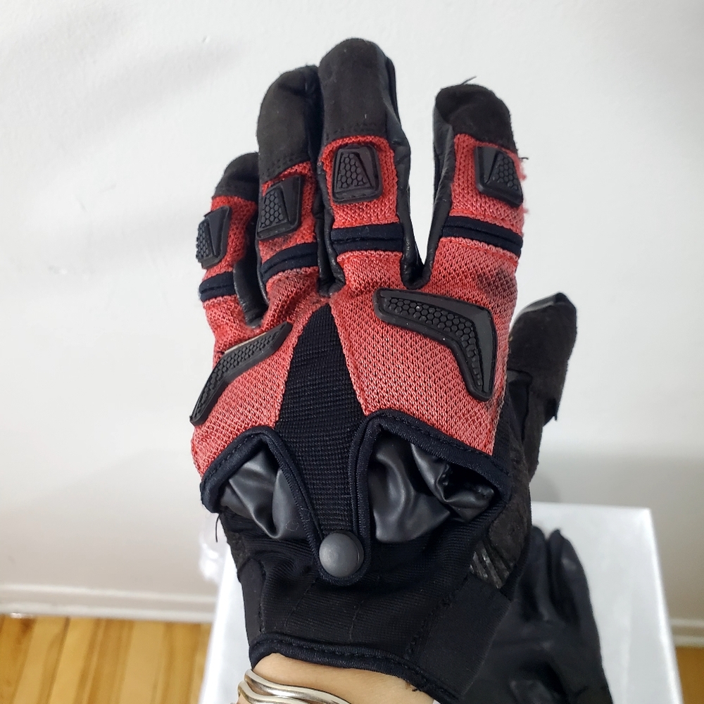 Joe Rocket Motorcycle Leather Glove with Protection & Rain Cover